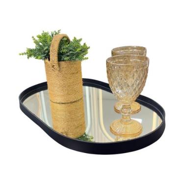 Imagem de Bandeja Orgânica GRANDE Espelhada material ecológico Decorativa Modelo