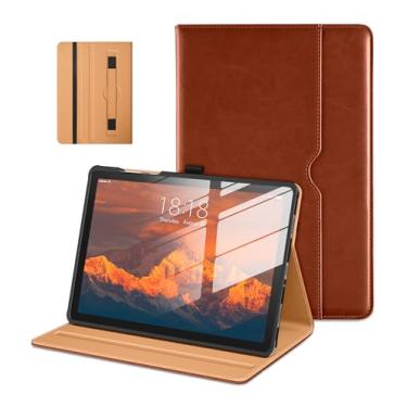 Imagem de DTTO Capa para Samsung Galaxy Tab A11+/A11 Plus/A9+ Plus de 11 polegadas (2023/2025), capa fólio de couro premium com alça de mão para visualização em vários ângulos e despertar/hibernar