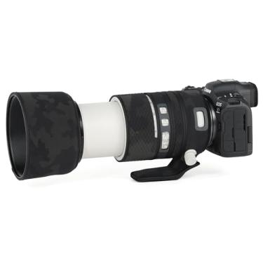 Imagem de CHASING BIRDS O revestimento impermeável de camuflagem de lente para Canon RF 70-200 mm F2.8 L é USM capa protetora de lente à prova de chuva versão IV (preto sombra, com extensor RF 1.4X)
