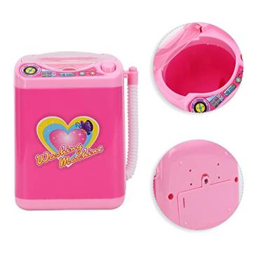 Imagem de Generic Mini Máquina de Lavar Automática de Brinquedo Com Rotação Elétrica, Ferramenta Educacional para Coordenação Mão-olho, Adequada para Crianças (Máquina de lavar roupa 3521-7 em pó)