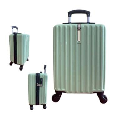 Imagem de Mala de Viagem com Rodinhas 360° Rígida com Cadeado – Tamanhos PP a G – Bagagem Resistente para Viagem(VERDE (PP) - 323)