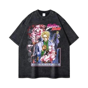 Imagem de Camiseta Gráfica Masculina De Anime JoJo's Bizarre Adventure DIO, Cami