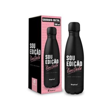 Imagem de Garrafa termica metal neo 500ml frases - sou edicao limitada - Brasfoo