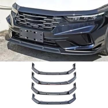 Imagem de Spoiler do para-choque dianteiro do carro parte de modificação do difusor labial compatível com Accord 2025+ capa protetora de para-choque acessórios para carro (preto fosco)