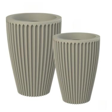 Imagem de Kit Vaso De Planta Decorativo Família(Bege)