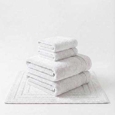 Imagem de Buettner Jogo de Toalhas Gigantes Banhão 100% Fibra de Bambú Nobre Sustentável 5 peças Toque Macio