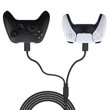 Imagem de Cabo Usb De Carregamento 2 Em 1 Tipo-C 3m Para Ps5 / Phone / Xbox One