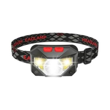 Imagem de Lanterna De Cabeça LED Com 8 Modos, Sensor De Movimento, Potente Lante