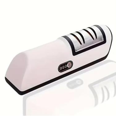 Imagem de Afiador Elétrico Profissional | Repara Bordas Danificadas e Facas de Cerâmica, USB-C Portátil com Estojo de Armazenamento