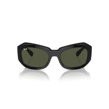 Imagem de Óculos de Sol Ray-Ban Beate 0RB2212 901/31 Tam 56 / Preto - Lentes Verde