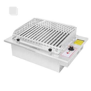Imagem de Churrasqueira de Embutir Elétrica com kit Grelha Argentina/uruguaia - 