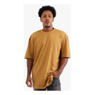 Imagem de Camiseta Oversized Streetwear 100% Algodão Reforço Superior - Hugo job
