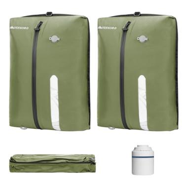 Imagem de YEEKORO Bolsa a vácuo para viagem, sacos de compressão a vácuo reutilizáveis com bomba com fio para malas de viagem, kit de viagem à prova d'água IPX8 profissional, armazenamento durável e organização
