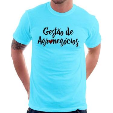 Imagem de Camiseta Gestão de agronegócios por amor - Foca na Moda, Azul claro, P