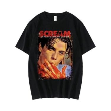 Imagem de Camiseta Feminina De Halloween Com Estampa De Filme De Terror Scream, 