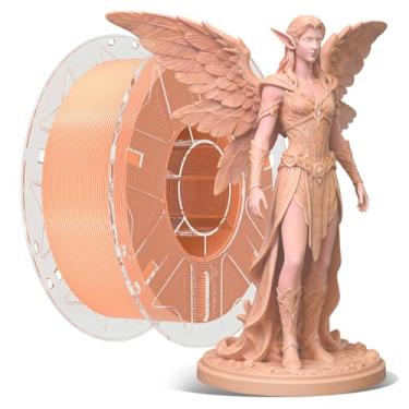 Imagem de Creality Filamento RFID para impressora 3D, pacote de filamento Hyper PLA de 1,75 mm para impressão 3D, filamento Hyper PLA RFID, alta precisão, carretel de 1 kg (rosa pêssego)