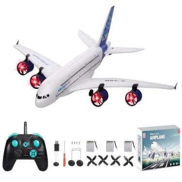 Imagem de GoolRC A380 RC Airplane, 2.4G 3CH Remote Control Airplane, Easy to Fly RC Plane for Beginner, EPP Foam Fixed Wing Aircraft Glider Model Toys with 3 Batteries for Kids