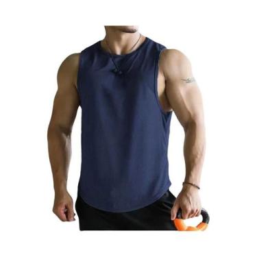 Imagem de Camisetas Sem Mangas Masculinas De Secagem Rápida Em Poliéster Respirá