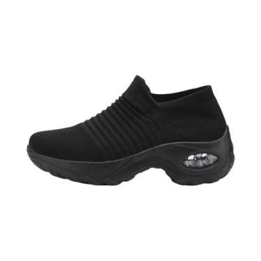 Imagem de Tênis Femininos Respiráveis Para Caminhada, Moda, Sola De Malha, Confo