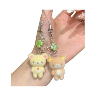 Imagem de Pingente De Urso Fofo Rilakkuma Com Cordão Para Chaveiro, Decoração De