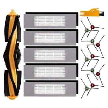 Imagem de Peças de substituição para aspirador robô Deebot Ozmo 920 950 T8 Aivi T9 T5 N7 N8 -Pincel principal enrollado Pincéis laterais varredura borda Fácil instalar Pincel limpeza incluso