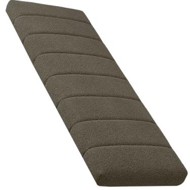 Imagem de Almofada de Banco Personalizada Durável Tufada Antiderrapante Moderna Decorativa para Móveis Internos/Externos e Assento de Janela(Café,30x35cm 12x14in)