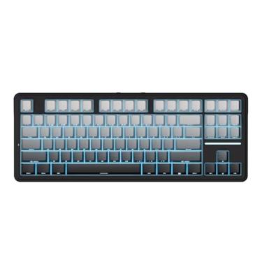 Imagem de ATK Teclado mecânico sem fio A87 Pro, TKL de 87 teclas, montagem de junta, troca a quente, RGB tri-modo (preto sombra)