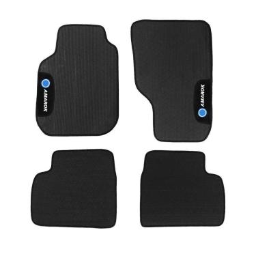 Imagem de Tapete Automotivo Amarok Borracha PVC Preto - 4 Peças