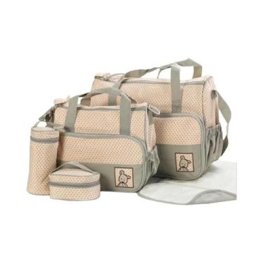 Imagem de Conjunto De Bolsa De Fraldas Para Bebê De Grande Capacidade Para Mães,