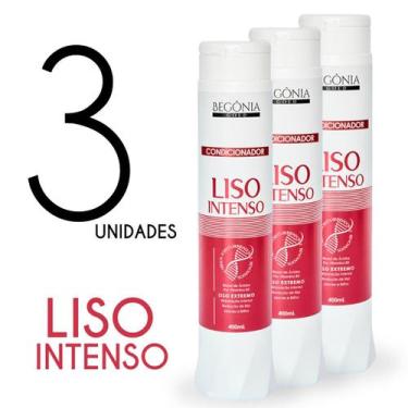 Imagem de KIT Condicionador Begonia Liso Intenso 400ml 3 Unds - Begônia Gold