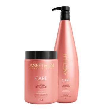 Imagem de Kit Shampoo Care e Mascara de Hidratação Aneethun Litro