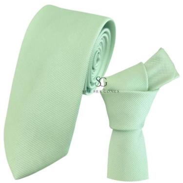 Imagem de Gravata verde menta tecido trabalhado para padrinhos e eventos - Hero 