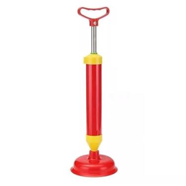 Imagem de Desentupidor de Alta Pressão Tipo Bomba de Sucção Manual - Multiuso para Vaso Sanitário, Pia de Cozinha, Ralo, Cano e Esgoto - Potente e Fácil de Usar