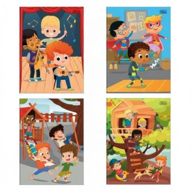 Imagem de Caderno Univ. Brochura Linha C/d 48 Fls Sapeca Masculino - Tilibra