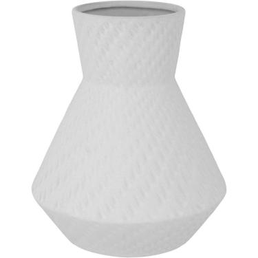 Imagem de Vaso 20x17x17cm Cerâmica Branco