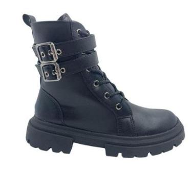 Imagem de Bota Mini Sua Cia Coturno Tratorado com Fivela Preto 52063 - Preto 28-Feminino
