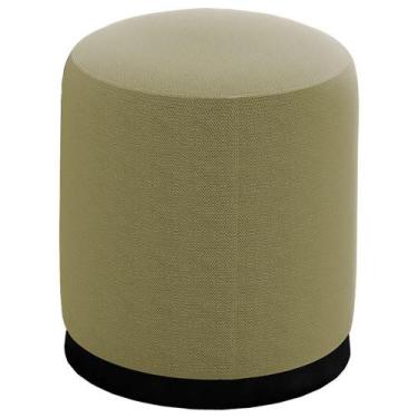 Imagem de Puff Puf Para Sala Base Metal Preto Saien Linho Sl 75 Peer Sl 75 - PER