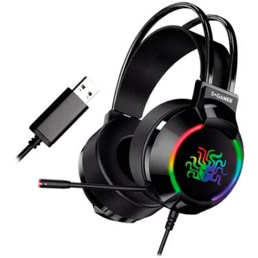 Imagem de Headset Gamer 5+, RGB, 7.1 USB, Plug And Play - W5-2000