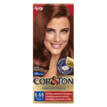 Imagem de Tintura Cor&Ton Niely Louro Escuro Vermelho 6.66