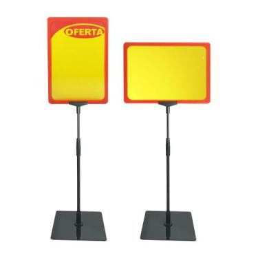 Imagem de Porta Cartaz A4 com Pedestal de Regulagem de Altura - Visual Super, Ve