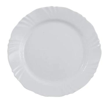 Imagem de Conjunto de 6 Pratos Raso Redondo 25cm - Branca - Sem Marca