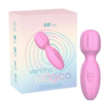 Imagem de Vibrador Varinha Mágica Recarregável com 10 Modos de Vibração e Toque 