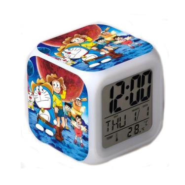 Imagem de Despertador Doraemonss Anime Digital LED com temperatura - yiweisai