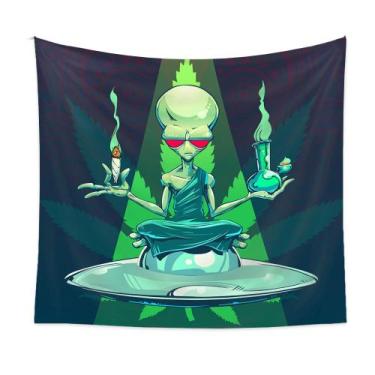 Imagem de Tapeçaria de parede Extraterrestrial Being 150x130cm, microtecido - yi