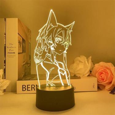 Imagem de Luz noturna LED 3D Sword Art Online Asada Shino para crianças - Yiweis