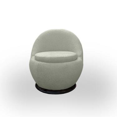 Imagem de Poltrona Giratória para Sala Orgânica Confortável e Reforçada Bouclé -