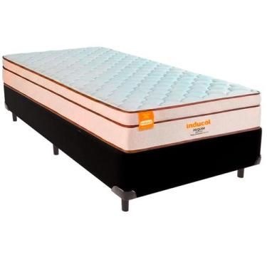 Imagem de Cama Box Solteiro e Colchão Pequim Molas Ultralastic Inducol Preto