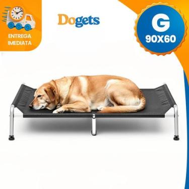 Imagem de Cama Para Cachorro Suspensa Elevada Pet Grande 90x60 Até50kg - Dogets