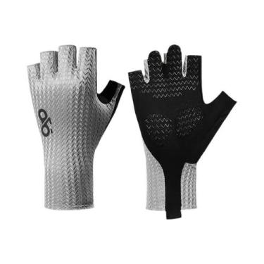 Imagem de Luvas De Ciclismo Masculinas De Verão Com Dedos Cortados, Absorção De 