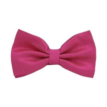 Imagem de Gravata Borboleta Masculina Sólida Clássica Xadrez Da Moda Para Casame